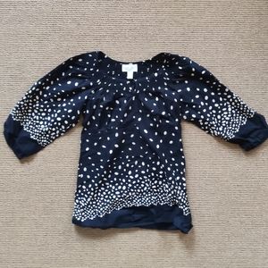 Polkadot Peasant Blouse
